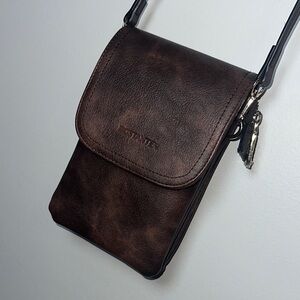 BOSTANTEN Brown Leather Men's Bag